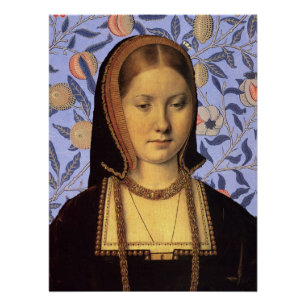 Póster Catarina de Aragão Rainha da  Inglaterra Retrato