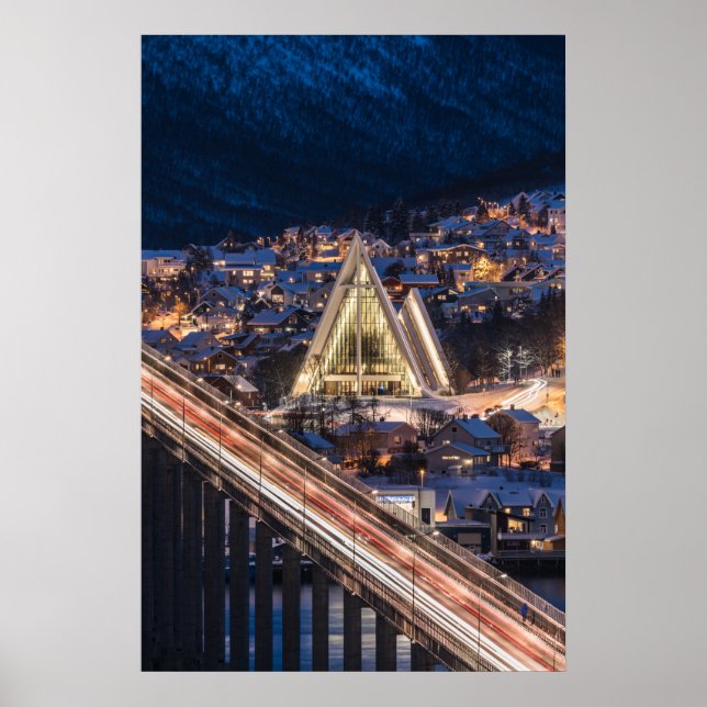 Poster Catedral Ártico Tromso (Frente)