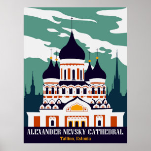 Poster Catedral de Alexander Nevsky, Tallinn, Estônia