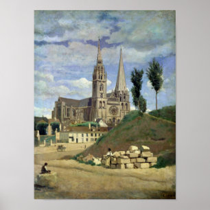 Póster Catedral de Chartres, 1830