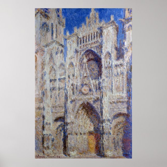 Póster Catedral de Claude Monet Rouen (Frente)