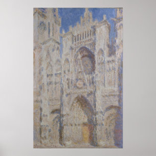 Póster Catedral de Claude Monet   Rouen a luz solar