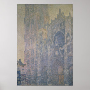 Poster Catedral de Claude Monet   Rouen, harmonia no