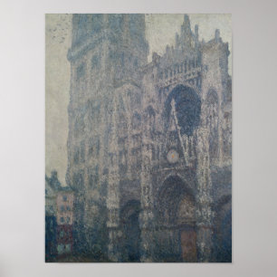 Póster Catedral de Claude Monet Rouen, portal ocidental