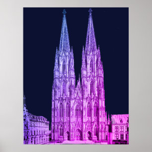 Poster Catedral de Colônia Kölner Dom Cologne Köln Coloni