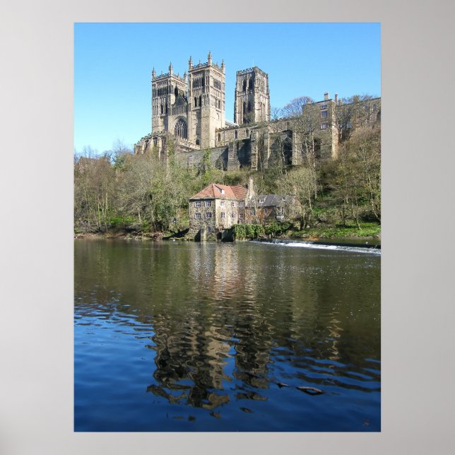 Poster Catedral de Durham & Mill (Frente)