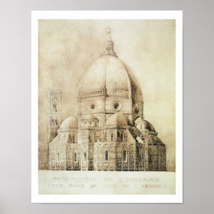Póster Catedral de Florença do leste, 'dos fragmentos