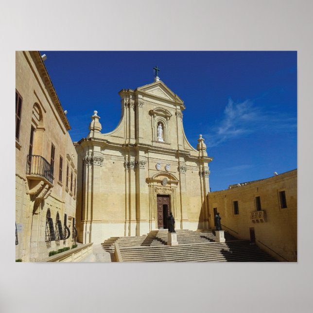 Poster Catedral de Gozo da Assunção de Maria Malta (Frente)