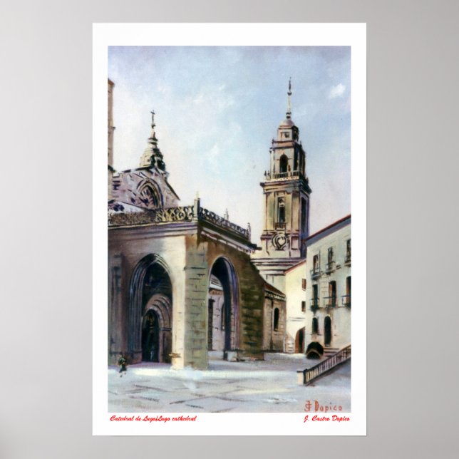 Póster Catedral de Lugo/Catedral de Lugo (Frente)