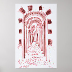 Poster Catedral de Marselha Marselha, França