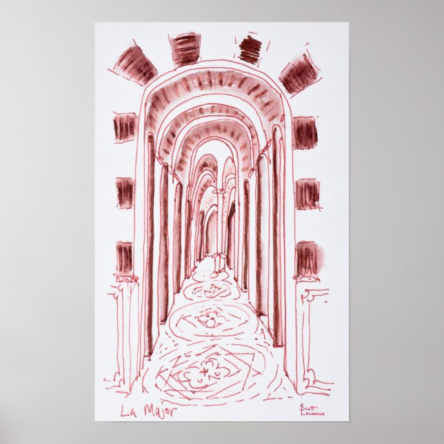 Poster Catedral de Marselha | Marselha, França (Frente)