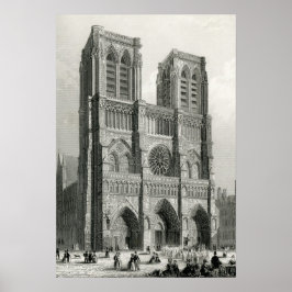 Póster Catedral de Notre Dame, Paris