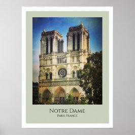 Poster Catedral de Notre Dame, Paris, França