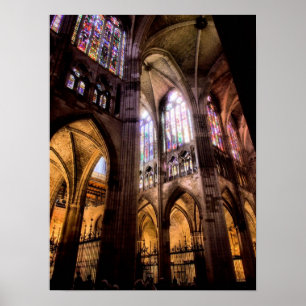 Póster Catedral de Papais noeis Maria de Regla de Leon