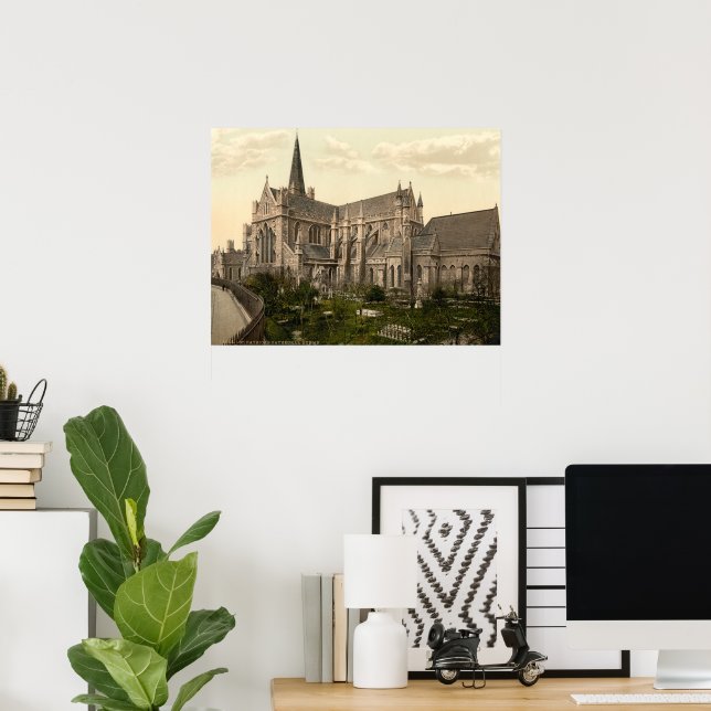 Póster Catedral de Patrick, rua, Dublin, Irlanda (Escritório em casa)