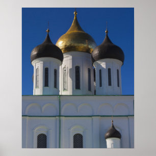 Póster Catedral de Pskov Kremlin e Trindade