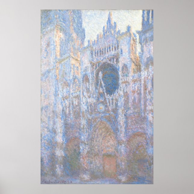 Poster Catedral de Rouen Façade Ocidental, Claude Monet F (Frente)