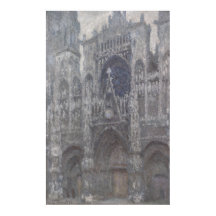 Catedral de Rouen Portal Cinza Clima por Monet