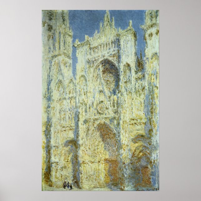 Póster Catedral de Rouen West Facade Sunlight, Claude Mon (Frente)
