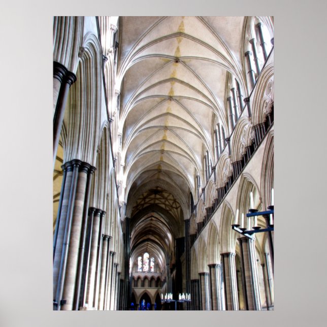 Poster Catedral de Salisbury (Frente)