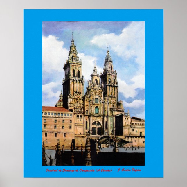Poster Catedral de Santiago de Compostela (A Corunha) (Frente)