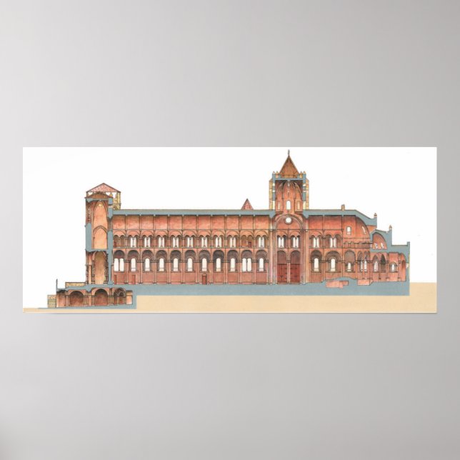 Póster Catedral de Santiago de Compostela Românica. 2 (Frente)