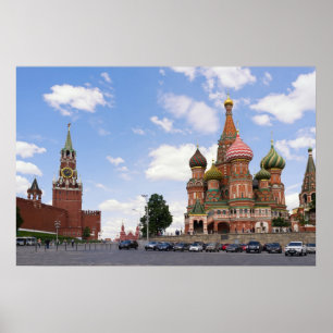 Póster Catedral de santo-Basil em Moscou