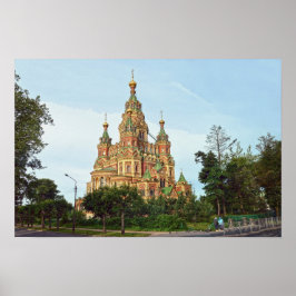 Poster Catedral de São Pedro e Paulo, Peterhof, Rússia