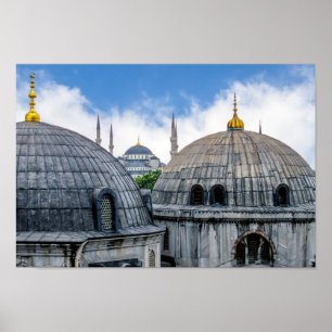 Poster Catedral de Sophie do santo e mesquita azul -
