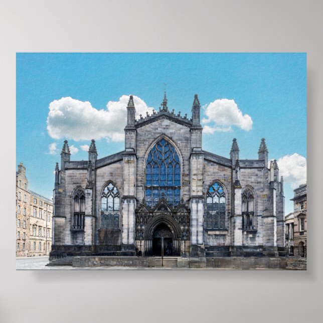 Poster Catedral de St Giles em Edimburgo (Frente)