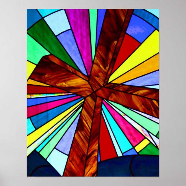Póster Catedral de vidro corado (Frente)
