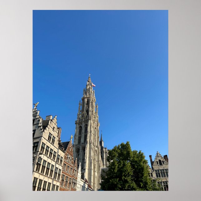 Poster Catedral do OLV durante as celebrações da RAFC em  (Frente)