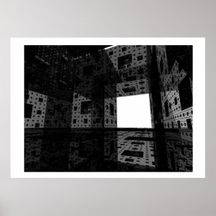 Póster Catedral dos sonhos II (preto e branco)