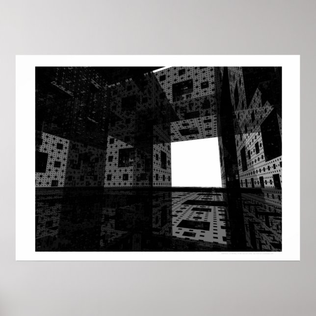 Póster Catedral dos Sonhos II (Preto e Branco) (Frente)
