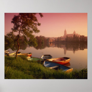 Póster Catedral e rio Tormes, Salamanca, Castela