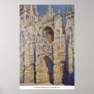 Póster Catedral em Rouen por Claude Monet