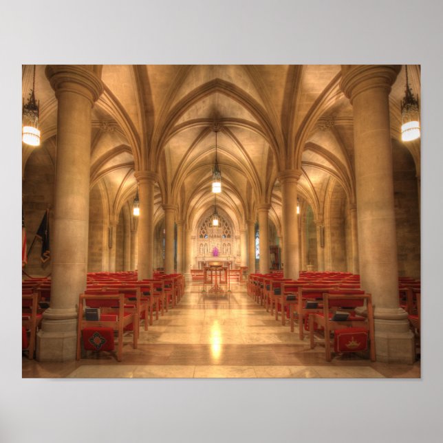 Póster Catedral Nacional de Washington Capela de Belém (Frente)