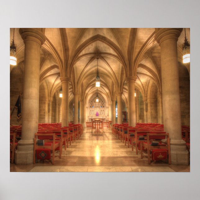 Póster Catedral Nacional de Washington Capela de Belém (Frente)