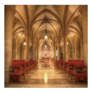 Póster Catedral Nacional de Washington Capela de Belém