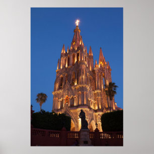 Póster Catedral ornamentado À Noite