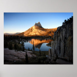 Poster Catedral Pico Sunset - Trilha de John Muir - Yosem