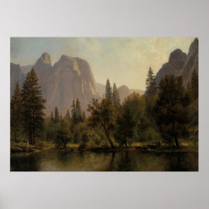 Poster Catedral Rochas, Vale Yosemite Albert Bierstadt