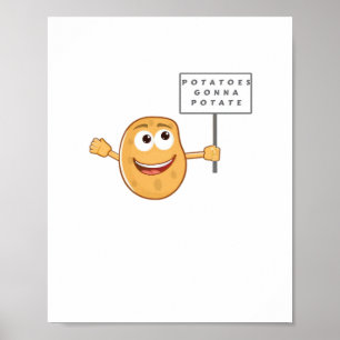 Poster Categoria Batatas Gonna Potate (Batata Vegetal Pun