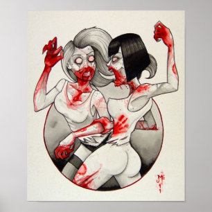 Poster Catfight do zombi!