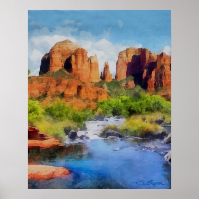Poster "Cathedral Rock" "Sedona Art" (Frente)