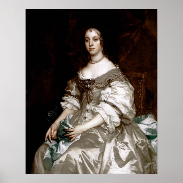 Póster Catherine de Braganza por Sir Peter Lely (Frente)