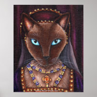 Catherine Howard Cat Art King Henry VIII Tudors
