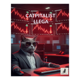 Póster Catpitalista: Comedia de Caída del Mercado - Póste