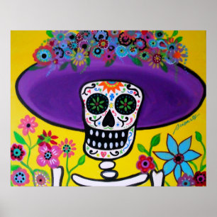 PÓSTER CATRINA DIÂMETRO DE LOS MUERTOS RETRATO