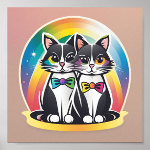 Poster Cats BRIDE E GROOM